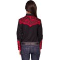 thumbnail image 2 of Scully PL-654-CRI-L Womens Western Shirt - Crimson- Large, 2 of 2
