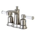 thumbnail image 1 of Kingston Brass FB7618DPL Robinet de Lavabo Paris Centerset 4 Po, Nickel Brossé, 1 of 3