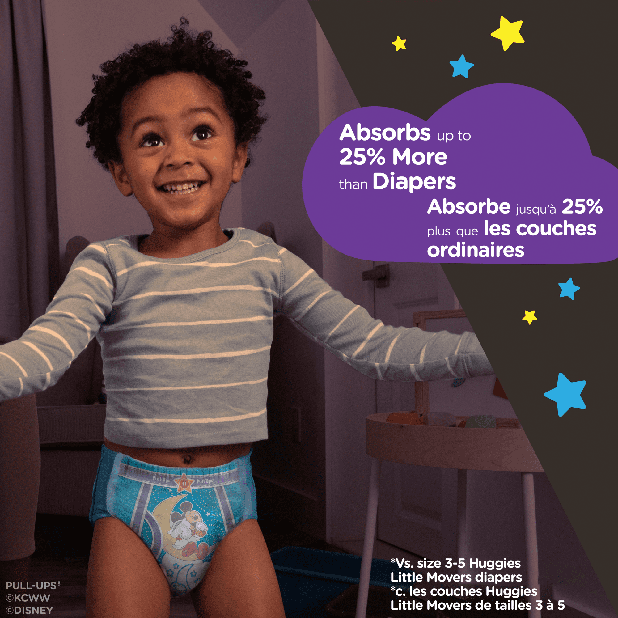Pull-Ups Boys' Night-Time Potty Training Pants, 3T-4T (32-40 lbs), 108 Ct