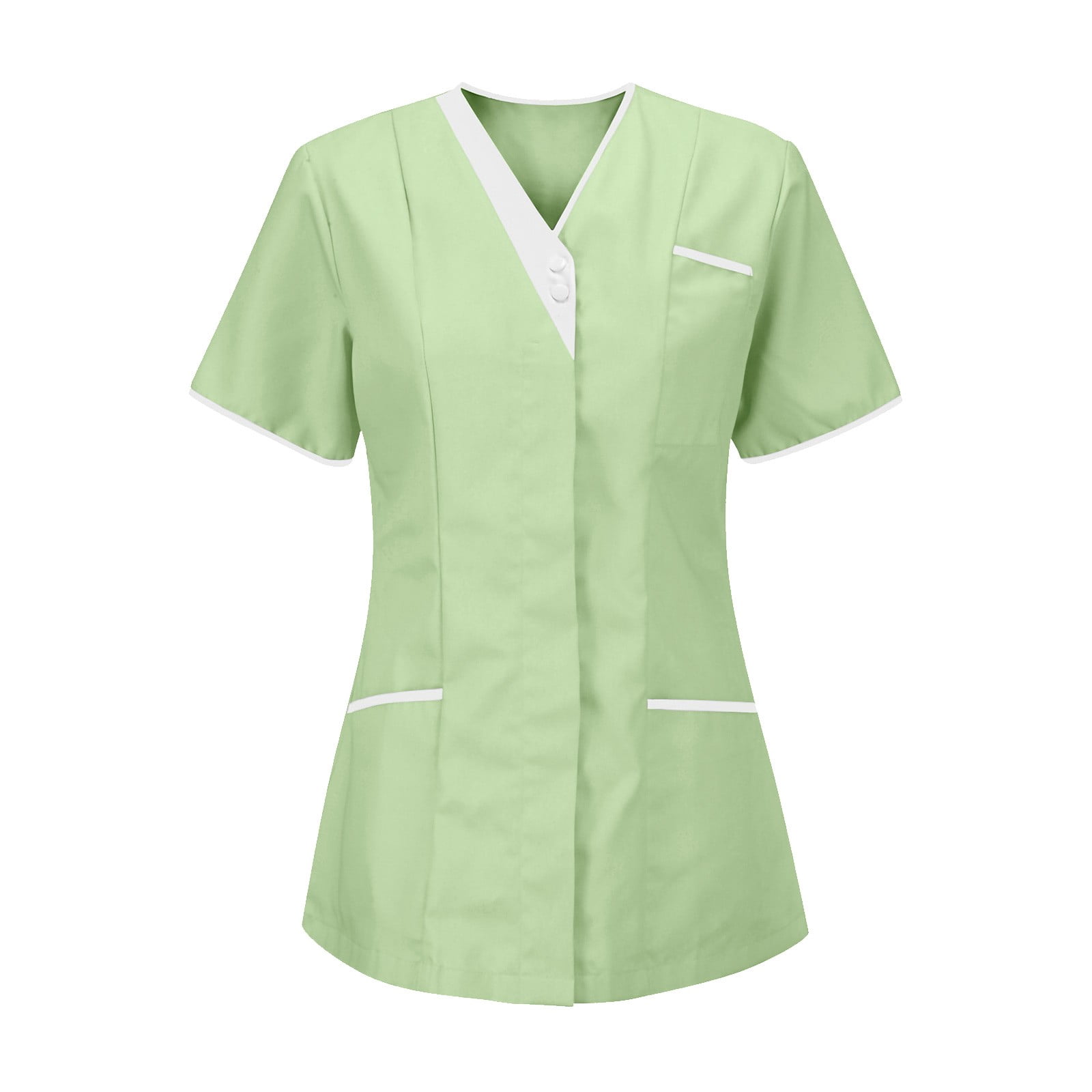 Jovati Tunique d'Uniforme pour Infirmières à Col en V pour Femmes, Petit, Vêtement de Protection