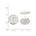thumbnail image 2 of Boutons de Manchette en Argent Sterling Poli Signe Dollar, 2 of 2