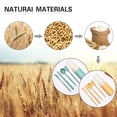 thumbnail image 4 of Camping Utensils Set, Travel Utensils Set with Case, 2Sets Reusable Wheat Straw Tableware, for Travel Picnic Camping or Daily Use,Green+yellow, 4 of 5
