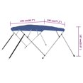 thumbnail image 4 of vidaXL Bimini 4 Arcs Bleu 243x196x137 cm, 4 of 5