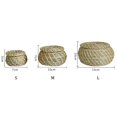 thumbnail image 2 of 3-Piece Mini Straw Woven Hand-Woven Storage Basket With Lid  Small Seaweed Box Desktop Storage Basket Bathroom Desktop Kitchen Toy  Key  Fruit  Cosmetic Storage Box, 2 of 8