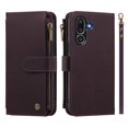 thumbnail image 2 of Samsung Galaxy M56 Wallet Cover with Zipper Pocket, Purple, 2 of 6
