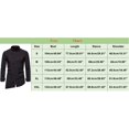 thumbnail image 4 of Men's Retro Mid-length Stand-up Collar Color Block Long-sleeved Shirt - Polyester, Breathable & Casual, 4 of 4