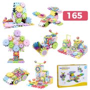Suncoda Decoration Ornaments, Diy Science and Technology Changeable Building Blocks Mechanical Gear Children's Educational Early Childhood Insertion Particles Building Block Toys