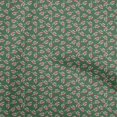 thumbnail image 1 of oneOone Velvet Green Fabric Floral Dress Material Fabric Print Fabric By The Yard 58 Inch Wide, 1 of 4