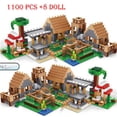 thumbnail image 3 of The Mountain Cave Elevator Village Tree House Building Block With Figures Compatible 21137 My World Bricks Set Gifts Toys G220524, 3 of 6