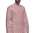thumbnail image 3 of Atasi Indian Asymmetric Party Wear Kurta With White Churidar Pajama Set For Men, 3 of 3