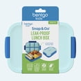 thumbnail image 2 of Bentgo Kids Snap & Go Leak-Proof Lunch Box - Blue, 2 of 7