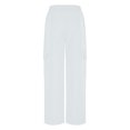 thumbnail image 4 of Chbgutlmr Pantalon Cargo pour Femmes Taille Élastique Jambe Droite Extérieur Ample Décontracté Pantalon de Randonnée Automne, 4 of 6