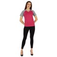 thumbnail image 2 of Inkmeso T-Shirt à Manches Courtes Uni pour Femmes Sportif Décontracté Basique, 2 of 7