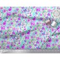 thumbnail image 2 of Soimoi Poly Georgette Fabric Flower Watercolor Print Sewing Fabric Yard 42 Inch Wide, 2 of 3