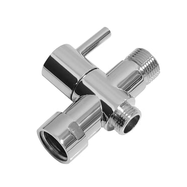 Elodie 3-Way Plating Shower Head Mixer Valve Adapter f/ Home Hotel Kitchen Bathroom F