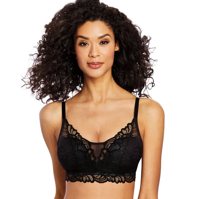 Bali Womens Lace Desire Wirefree Bra, XL, Black