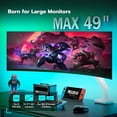 thumbnail image 3 of Bras de Moniteur Ultra Grand pour Écran Incurvé Robuste Supporte des Lb Bras de Moniteur à Ressort à Gaz Réglable Support de Bureau avec Pince en C Base à Oeillets / Support Vesa, 3 of 8