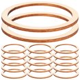 thumbnail image 1 of SHISUYAN 50Pcs Craft Hollow Circle Diy Circle Wood Slices Beige Color For Wedding And Birthday Party Decor, 1 of 9