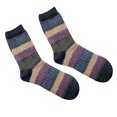 thumbnail image 1 of serony Winter Square Block Crew Length Wool Breathable Men Socks Vintage Ethnic Style Moisture Wicking, 1 of 9