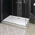 thumbnail image 1 of vidaXL Rectangular ABS Shower Base Tray White 80x120 cm, 1 of 4