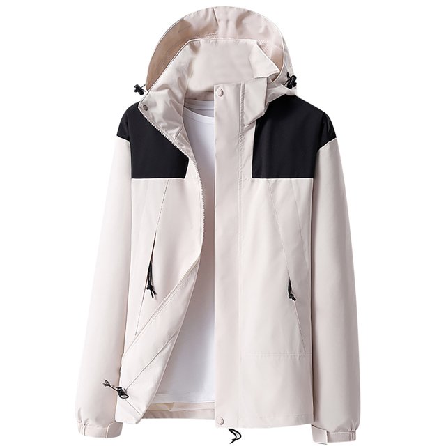 Pisexur Veste Coupe-Vent pour Homme Veste Décontractée Ample à Blocs de Couleur Sprinter d'Extérieur à Manches Longues à Capuche Veste Décontractée/veste Veste de Randonnée Homme Imperméable Manteau pour Homme Veste pour Homme