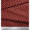 thumbnail image 3 of Soimoi Poly Georgette Fabric Dot & Pretzels Food Print Sewing Fabric Yard 52 Inch Wide, 3 of 3