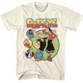 thumbnail image 1 of Popeye T-Shirt pour Adulte Naturel à Cercles S, 1 of 2