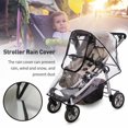 thumbnail image 4 of PENGXIANG Rainproof Stroller Cover  Waterproof Transparent Stroller Cover for Wind Snow Dust Ventilation Clear, 4 of 11