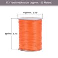 thumbnail image 2 of Unique Bargains Beading Thread Bracelet Weave Bead Craft Cord 1mm 159M/Roll (173-Yards) Decorative String, Orange, 2 of 7