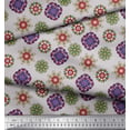 thumbnail image 3 of Soimoi Poly Georgette Fabric Mandala Kaleidoscope Print Fabric by The Yard 52 Inch Wide, 3 of 3