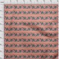 thumbnail image 3 of oneOone Silk Tabby Fabric Leaves & Floral Block Decor Fabric Printed BTY 42 Inch Wide, 3 of 4
