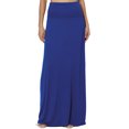 thumbnail image 1 of Jupe Longue Maxi Décontractée en Jersey Drapé pour Femmes Taille Pliable, 1 of 7