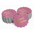 thumbnail image 2 of Inkdotpot Real Gold Foil Happy Birthday Tags Favor Hang Paper Tags 100 Pieces, 2 of 6