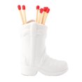 thumbnail image 1 of Ceramic Match Holder With Striker Boho Style Cowboy Boot Match Holder Match Stand Decoration For Fireplace Kitchen Decor, 1 of 20