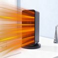 thumbnail image 1 of Virelaxpo 1200W Portable Desktop Heater with Oscillating Function, 3-Speed Options, and Tip-Over Safety for Wide-Angle Heat Distribution, 1 of 9