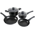 thumbnail image 1 of Gibson Soho Lounge Batterie de cuisine 6 pièces Noir, 1 of 5