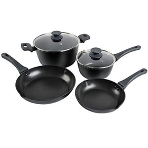 Gibson Soho Salon 6 Ensemble de combos pour articles de cuisine en pièces, noir