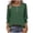 Army Green, variant on SROBPTY Womens 3/4 Sleeve Shirts, Ladies' Fashionable Solid-colored Button-down T-shirt with 3/4 Length Sleeves Round Neck Top/shirt White, XL