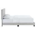 thumbnail image 3 of Celine Channel Tufted Performance Velvet Queen Platform Bed Light Gray, 3 of 7