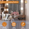 thumbnail image 4 of Ourlova Vanity Desk with Mirror & Lights, Makeup Vanity with Power Outlet, 3 Lighting Modes, 2 Drawers, 4 of 7
