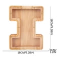 thumbnail image 3 of WRKEKC Clearance Personalized Wooden Name Money Box Wooden Deposit Box Twenty Six English Letters, 3 of 5