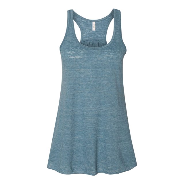 Bella Débardeur Fluide à Dos Nageur pour Femme, TP, Denim Slub