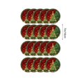 thumbnail image 3 of RRJ Christmas Party Tableware Set Disposable Plates Cups Napkins, 20-Piece Holiday Dinnerware Kit, 7-Inch 9-Inch Paper Plates For Festive Gatherings, Red Green Gold Themed Disposable Tableware, 3 of 6