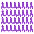 thumbnail image 1 of Unique Bargains Ribbon Pins, 200Pcs Purple Awareness Ribbon Satin with Safety Pins, 1 of 7