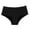 Black, variant on Women's Low Rise Boxer Briefs - Solid Color Breathable Polyester Underwear for Daily Wear and Exercise