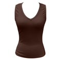 thumbnail image 4 of Women's Fashion Casual Tight V Neck Ribbed Knit Sleeveless Vest, 4 of 4