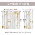 thumbnail image 2 of Marble Texture Valances Set for Kitchen, Emerald Green and Gold Abstract Marble Home Decor Rod Pocket Window Drapes for Kitchen Living Room Dining Room Office 52x18 Inch + 27x36 Inch X 2, 2 of 4