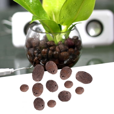 Plants Clay Balls, Multifunction Plants Grow Media Clay Stones Water Planting Clay Rocks Easy to Use Washable Clay Expanded Clay Pebbles for Garden Water Planting