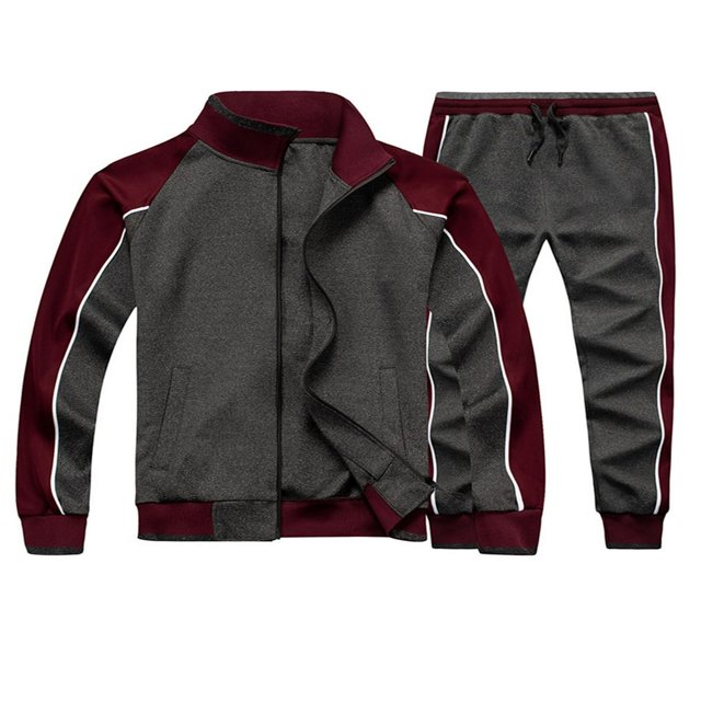 Survêtements 2 Pièces pour Hommes Sweat Col à Manches Longues + Pantalon