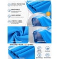 thumbnail image 3 of Charmo Color Blocked Swimsuit Tops for Womens Sun Protection UPF 50+ Rash Guard Quick Dry Running Swim Shirts, 3 of 9